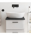 vidaXL Bathroom Countertop Dark Brown 40x50x2 cm Treated Solid Wood