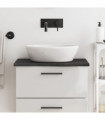 vidaXL Bathroom Countertop Dark Brown 60x50x2 cm Treated Solid Wood