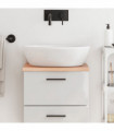 vidaXL Bathroom Countertop Light Brown 40x30x2 cm Treated Solid Wood