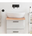 vidaXL Bathroom Countertop Light Brown 40x60x(2-4) cm Treated Solid Wood