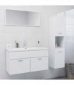 vidaXL Bathroom Furniture Set White Engineered Wood