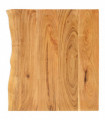 vidaXL Bathroom Vanity Top Solid Acacia Wood 80x52x2.5 cm