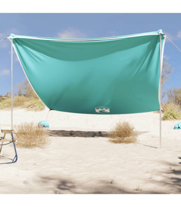 vidaXL Beach Canopy with Sand Anchors Green 304x300 cm