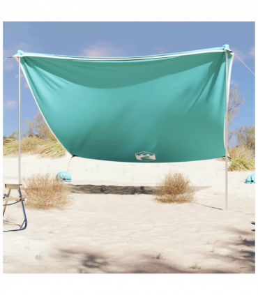 vidaXL Beach Canopy with Sand Anchors Green 304x300 cm