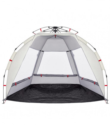 vidaXL Beach Tent 2-Person Grey Quick Release Waterproof