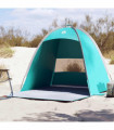vidaXL Beach Tent 3-Person Sea Green Waterproof
