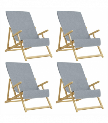 vidaXL Beach Towels 4 pcs Grey 60x135 cm Fabric 400 GSM