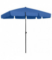 vidaXL Beach Umbrella Azure Blue 200x125 cm