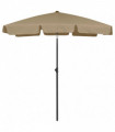 vidaXL Beach Umbrella Taupe 180x120 cm