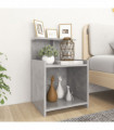 vidaXL Bed Cabinets 2 pcs Concrete Grey 40x35x60 cm Engineered Wood