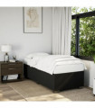 vidaXL Bed Frame Black 90x190 cm Single Fabric