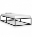 vidaXL Bed Frame Black Metal 100x200 cm