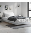 vidaXL Bed Frame Concrete Grey 90x200 cm Engineered Wood