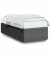 vidaXL Bed Frame Dark Grey Single Fabric