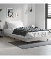 vidaXL Bed Frame Grey Sonoma 90x200 cm Engineered Wood