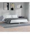 vidaXL Bed Frame High Gloss White 180x200 cm Super King Engineered Wood