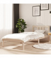 vidaXL Bed Frame Solid Wood 75x190 cm 2FT6 Small Single