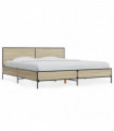 vidaXL Bed Frame Sonoma Oak 180x200 cm Super King Engineered Wood and Metal