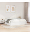 vidaXL Bed Frame White 200x200 cm Solid Wood Pine