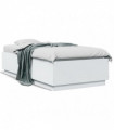 vidaXL Bed Frame White 75x190 cm Small Single Engineered Wood