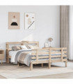 vidaXL Bed Frame with Headboard without Mattress 160x200 cm