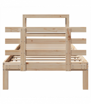 vidaXL Bed Frame with Headboard without Mattress 90x200 cm