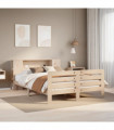 vidaXL Bed Frame without Mattress 135x190 cm Double Solid Wood Pine