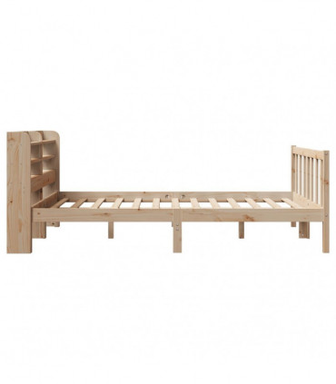 vidaXL Bed Frame without Mattress 150x200 cm King Size Solid Wood Pine
