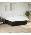 vidaXL Bed Frame without Mattress Black Super King Fabric