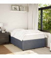 vidaXL Bed Frame without Mattress Dark Grey Double Velvet