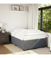 vidaXL Bed Frame without Mattress Dark Grey Double Velvet