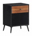 vidaXL Bedside Cabinet 40x30x50 cm Solid Wood Teak