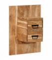 vidaXL Bedside Cabinet 60x32x80 cm Solid Wood Acacia