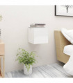 vidaXL Bedside Cabinet High Gloss White 30.5x30x30 cm Engineered Wood