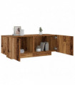 vidaXL Bedside Cabinet Old Wood 100x35x40 cm Engineered Wood