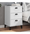 vidaXL Bedside Cabinet VIKEN White Engineered Wood