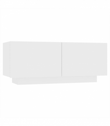 vidaXL Bedside Cabinet White 100x35x40 cm Engineered Wood