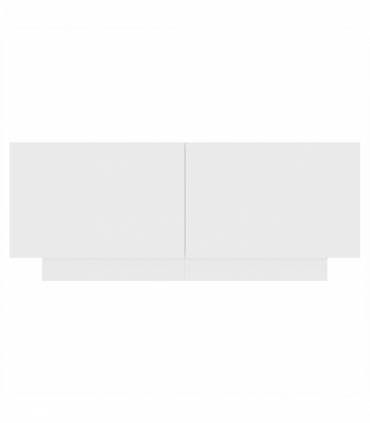 vidaXL Bedside Cabinet White 100x35x40 cm Engineered Wood