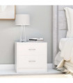 vidaXL Bedside Cabinet White 40x30x40 cm Engineered Wood