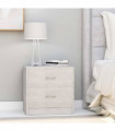 vidaXL Bedside Cabinets 2 pcs Concrete Grey 40x30x40 cm Engineered Wood