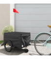 vidaXL Bike Trailer Black 30 kg Iron