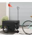 vidaXL Bike Trailer Black 45 kg Iron