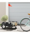 vidaXL Bike Trailer Black Oxford Fabric and Iron