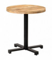 vidaXL Bistro Table Round Ø70x75 cm Rough Mango Wood