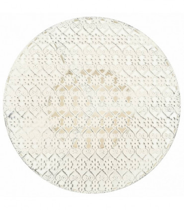 vidaXL Bistro Table Vintage Style Round Metal 40x70 cm White