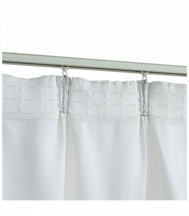 vidaXL Blackout Curtains with Hooks 2 pcs Off White 140x175 cm