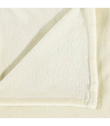 vidaXL Blanket Cream 130x170 cm Polyester