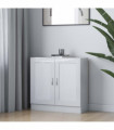 vidaXL Book Cabinet High Gloss White 82.5x30.5x80 cm Engineered Wood