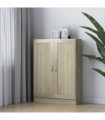 vidaXL Book Cabinet Sonoma Oak 82.5x30.5x115 cm Engineered Wood