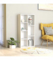 vidaXL Book Cabinet White 50x25x106 cm Engineered Wood